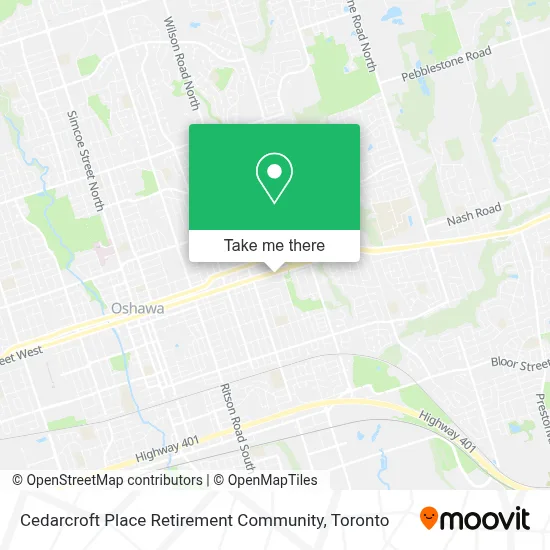Cedarcroft Place Retirement Community map