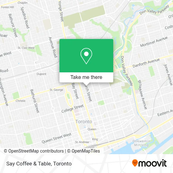 Say Coffee & Table map