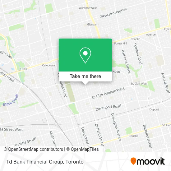 Td Bank Financial Group map