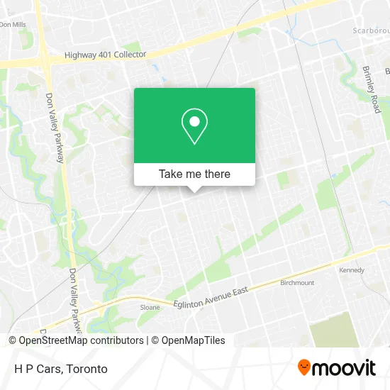 H P Cars map