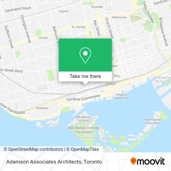 Adamson Associates Architects map