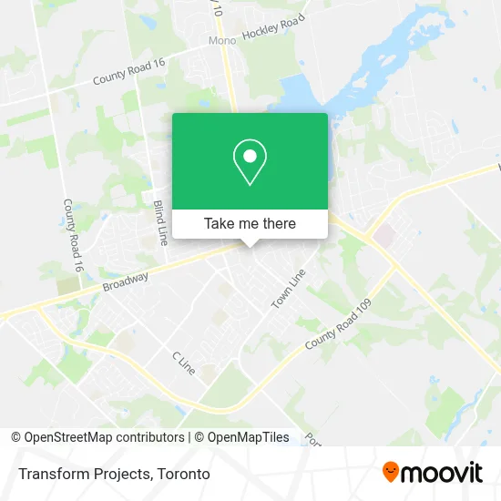 Transform Projects map