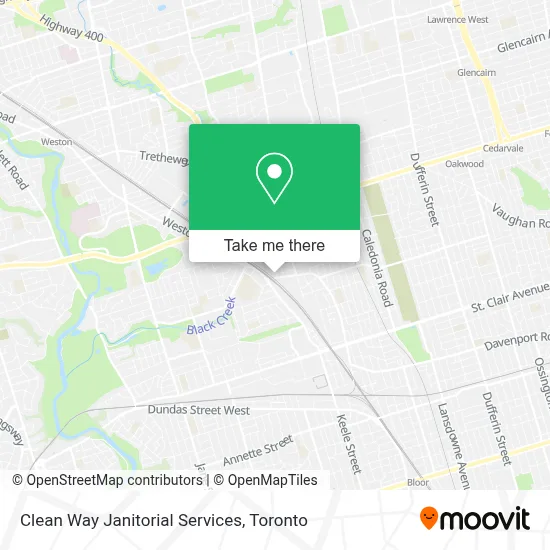 Clean Way Janitorial Services map