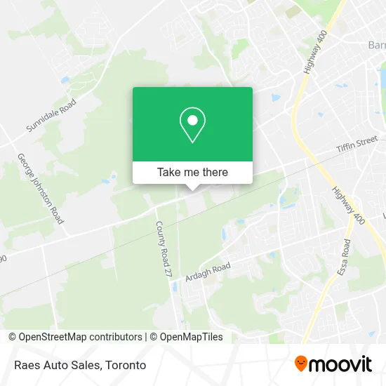 Raes Auto Sales map