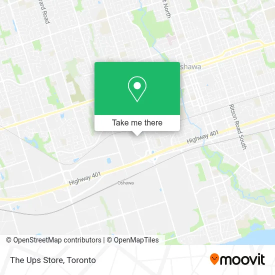 The Ups Store map