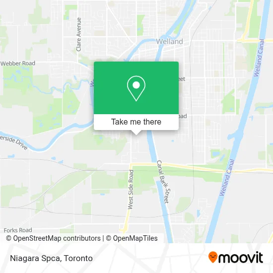 Niagara Spca map