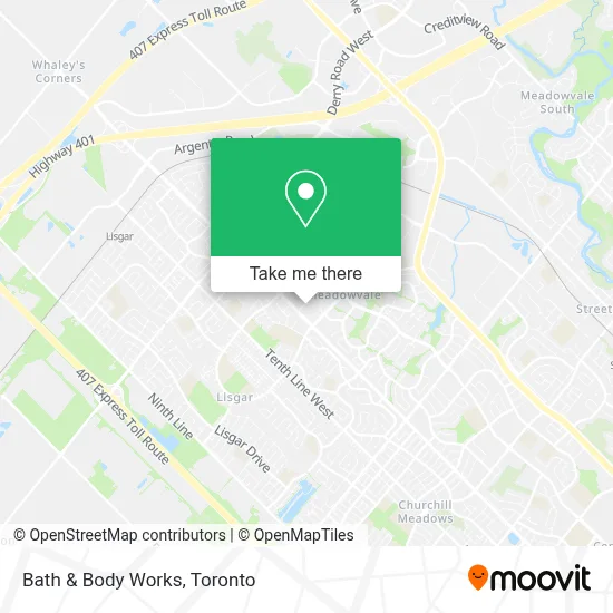 Bath & Body Works map
