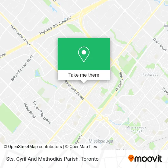 Sts. Cyril And Methodius Parish map