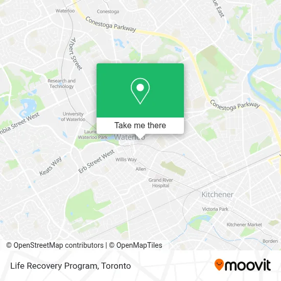 Life Recovery Program map