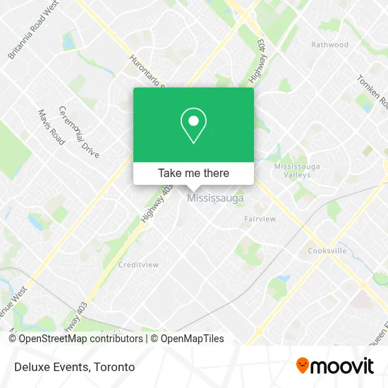 Deluxe Events map