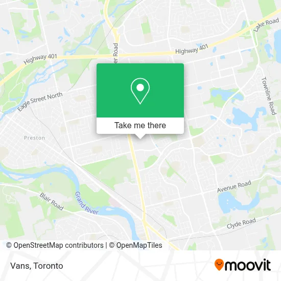 Vans map