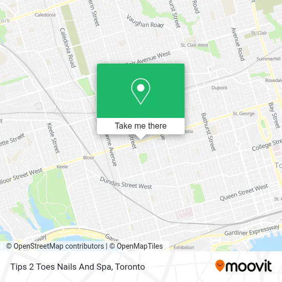 Tips 2 Toes Nails And Spa map