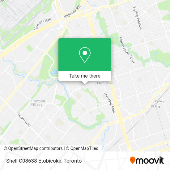 Shell C08638 Etobicoke map
