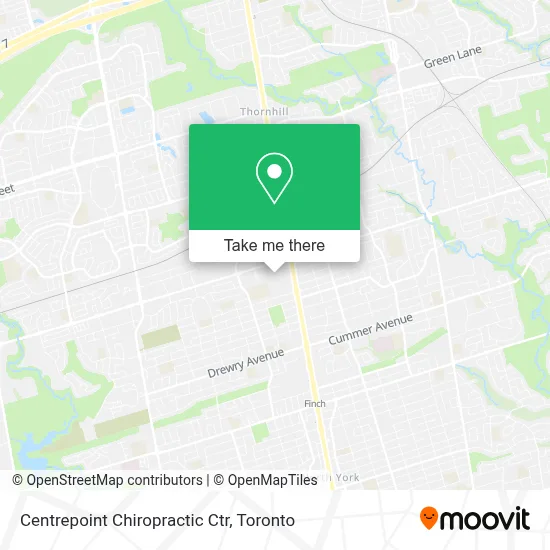 Centrepoint Chiropractic Ctr map