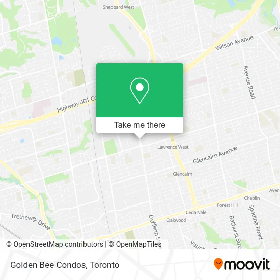 Golden Bee Condos map