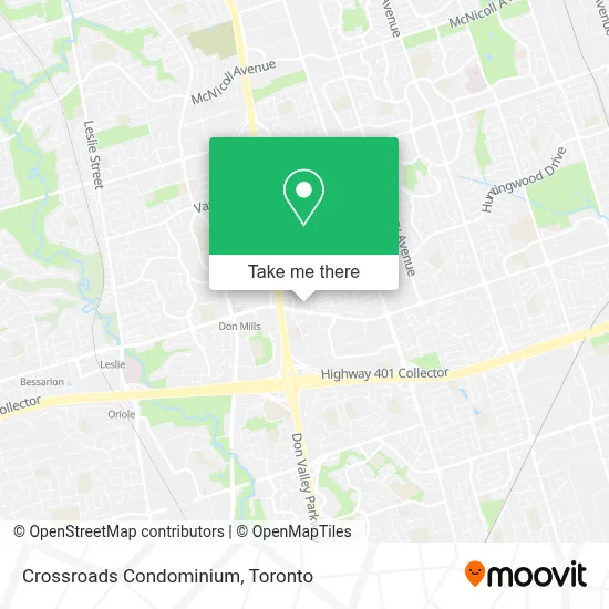 Crossroads Condominium map