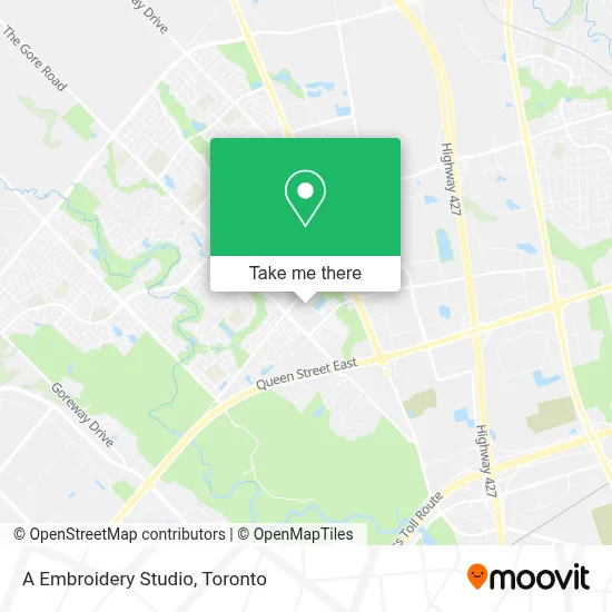 A Embroidery Studio map