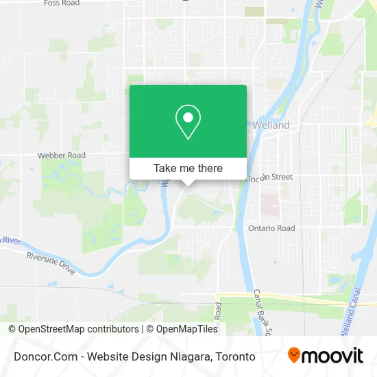 Doncor.Com - Website Design Niagara map