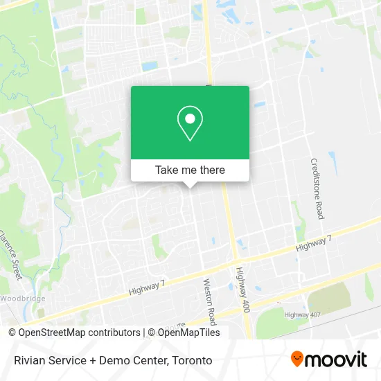 Rivian Service + Demo Center plan