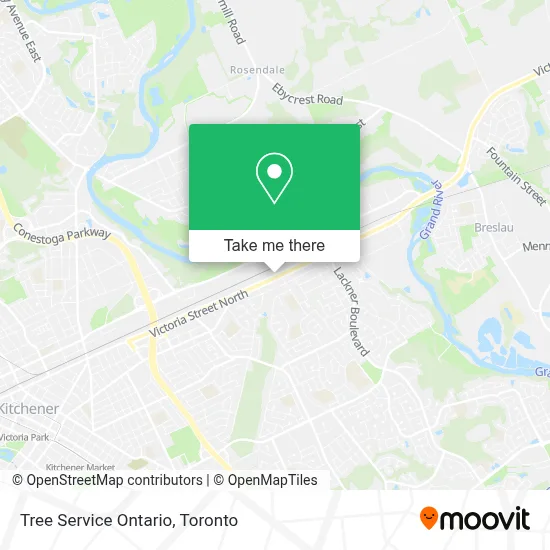 Tree Service Ontario map