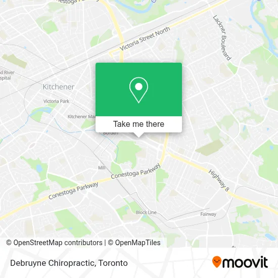Debruyne Chiropractic map