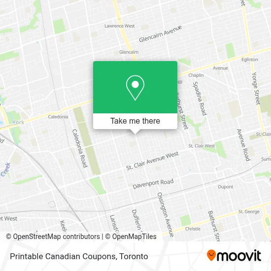 Printable Canadian Coupons map