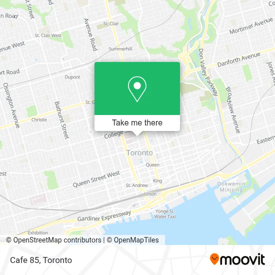 Cafe 85 map