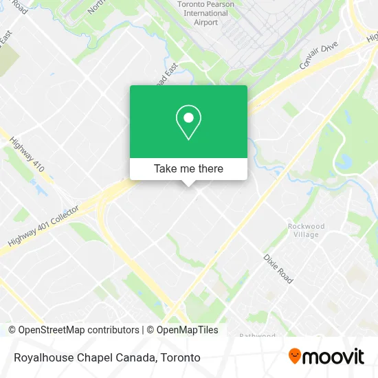 Royalhouse Chapel Canada map