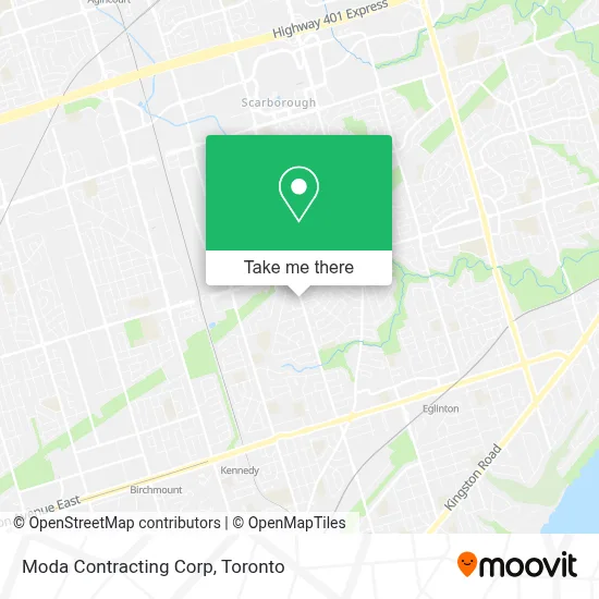 Moda Contracting Corp map