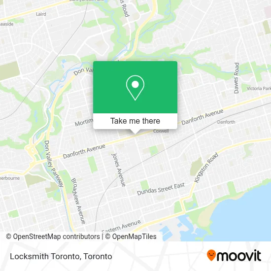 Locksmith Toronto map