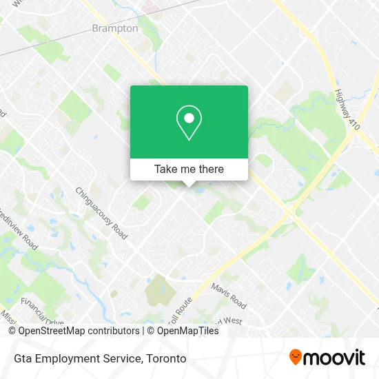 Gta Employment Service map