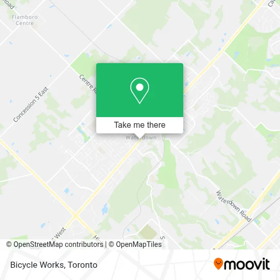 Bicycle Works map