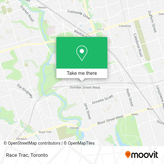Race Trac map