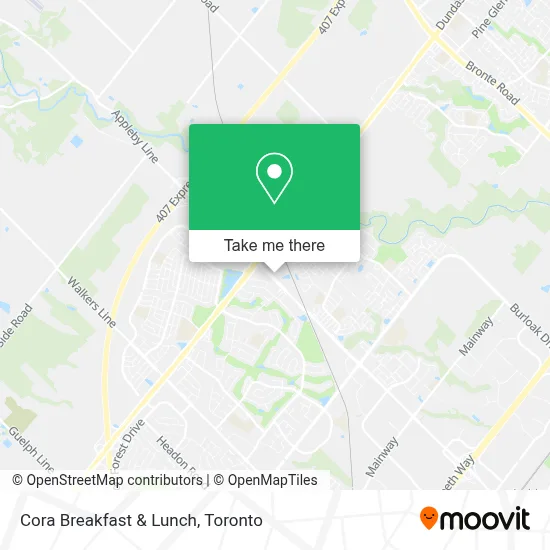 Cora Breakfast & Lunch map