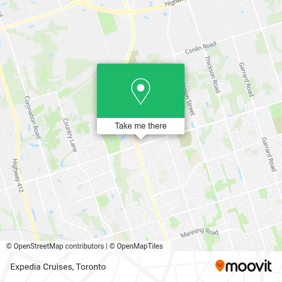 Expedia Cruises map