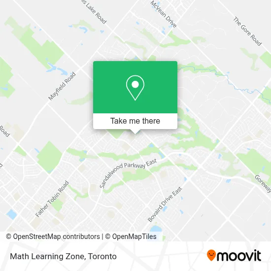 Math Learning Zone map