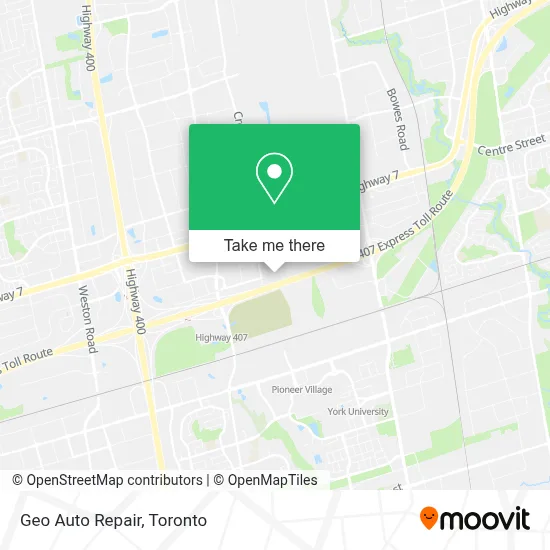 Geo Auto Repair map