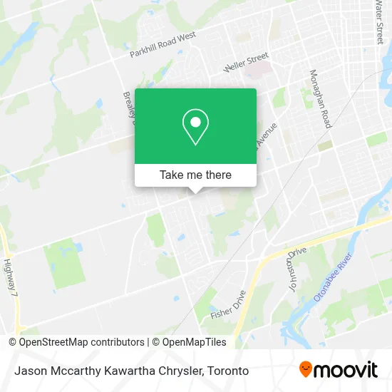 Jason Mccarthy Kawartha Chrysler map