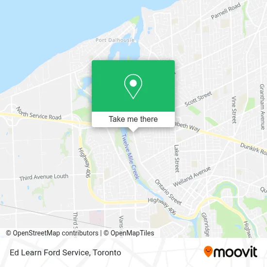 Ed Learn Ford Service map