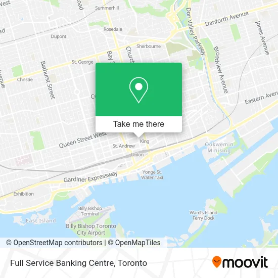Full Service Banking Centre map
