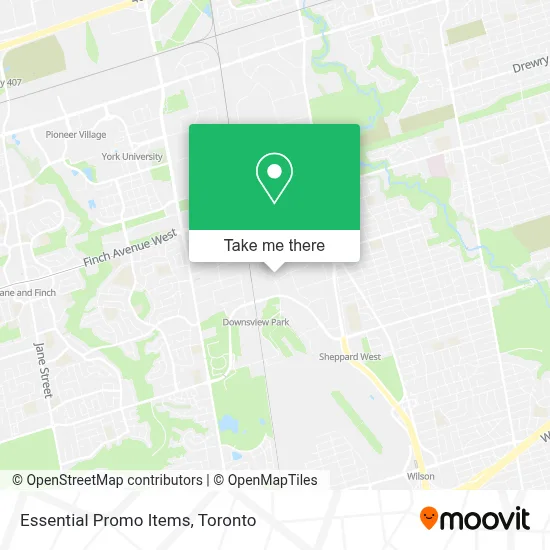 Essential Promo Items map