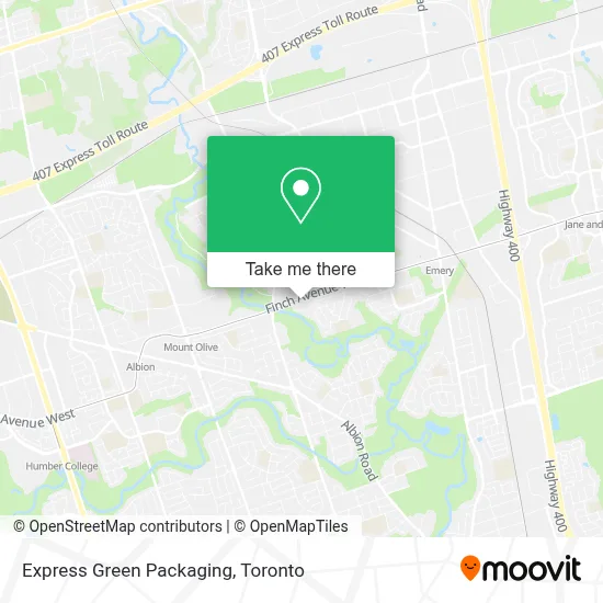 Express Green Packaging map
