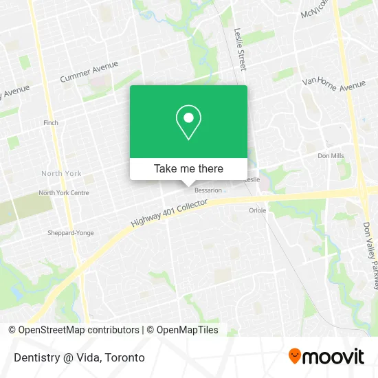 Dentistry @ Vida map