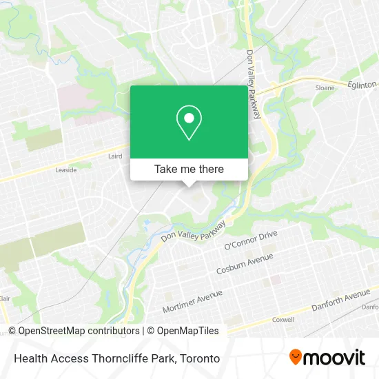 Health Access Thorncliffe Park map