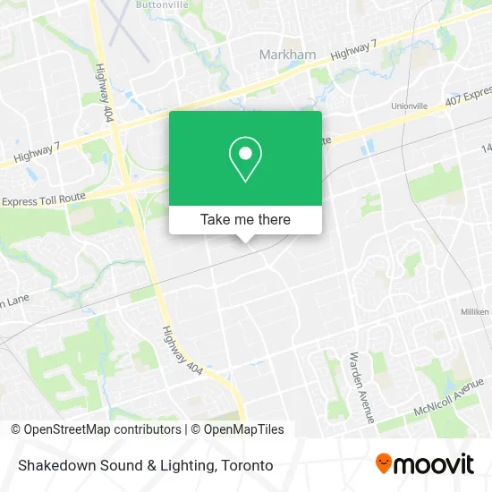 Shakedown Sound & Lighting map