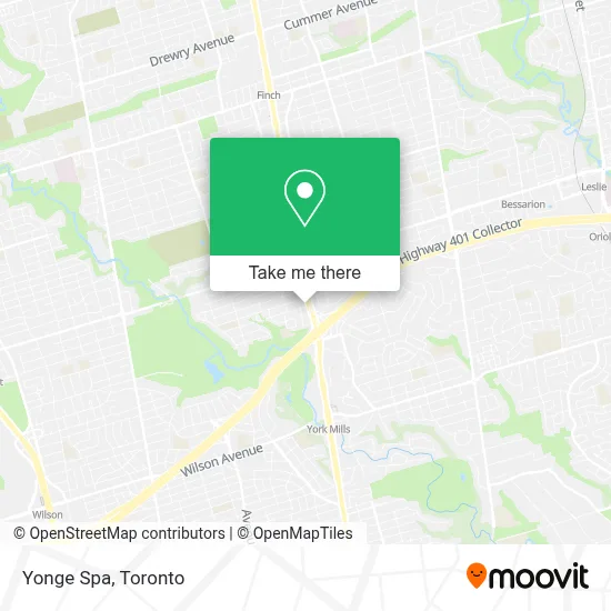 Yonge Spa map