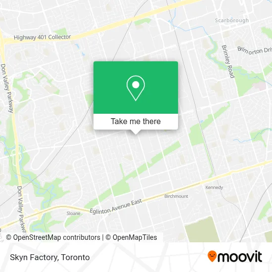 Skyn Factory map