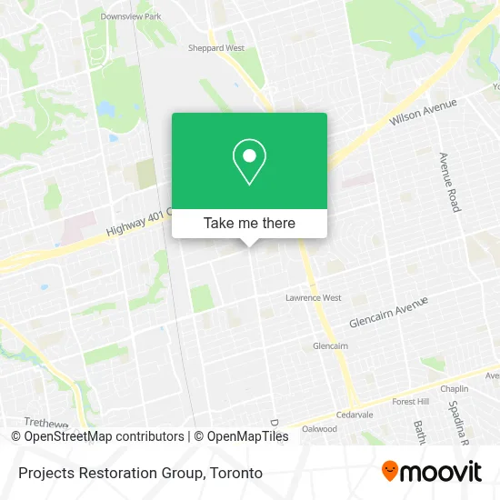 Projects Restoration Group map