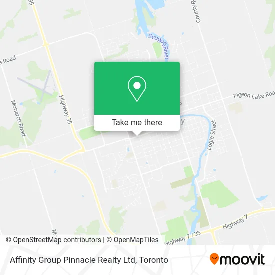 Affinity Group Pinnacle Realty Ltd map