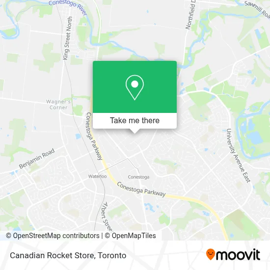 Canadian Rocket Store map